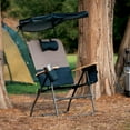 thumbnail image 2 of Camp & Go Selkirk 3 x 3 x 4 ft Black Outdoor Oversized Heavy Duty Comfort Folding Maxshade™ Canopy Camping Chair, 2 of 10