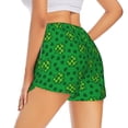 thumbnail image 2 of Uemuo St Patrick's Day5 Pattern Women's Athletic Shorts High Waisted Running Shorts with Liner Pockets Gym Elastic Workout Shorts-Large, 2 of 9