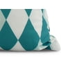 thumbnail image 2 of Simply Daisy, 20" x 20" Harlequin, Geometric Print Outdoor Pillow, Blue, 2 of 2