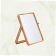 thumbnail image 3 of CTIRCHIU Tabletop Makeup Mirror Wooden Glass Pink with Lighting Feature 1Pcs, 3 of 8