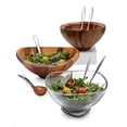 thumbnail image 4 of Nambe Butterfly Salad Bowl with Servers, 4 of 4