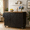 Black, variant on 54.5" Farmhouse Kitchen Island with Power Outlets, Built-In Storage Racks, Foldable Countertop, Rolling Kitchen Cart with Spice Rack & Wheels, Mobile Kitchen Island for Home or Dining Room, Black