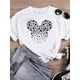 thumbnail image 1 of Disney Fashion Leopard Love Ear Trend Women Cartoon Print Clothing Mickey Mouse Tee Shirt Casual Graphic Short Sleeve T-shirtsXXXL Gao Jinjia LED, 1 of 2