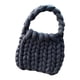 thumbnail image 4 of Bolso de crochet para mujer, bolso de mano informal, ligero, para compras, cartera de mano, hecho a mano negro, 4 of 9