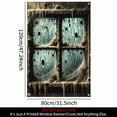 thumbnail image 2 of 1 piece, 2D flat banner, Halloween horror spider curtain decoration, spider ghost pattern door and window decoration banner, Halloween party supplies, home decoration, suitable for indoor and outdoor, 2 of 6