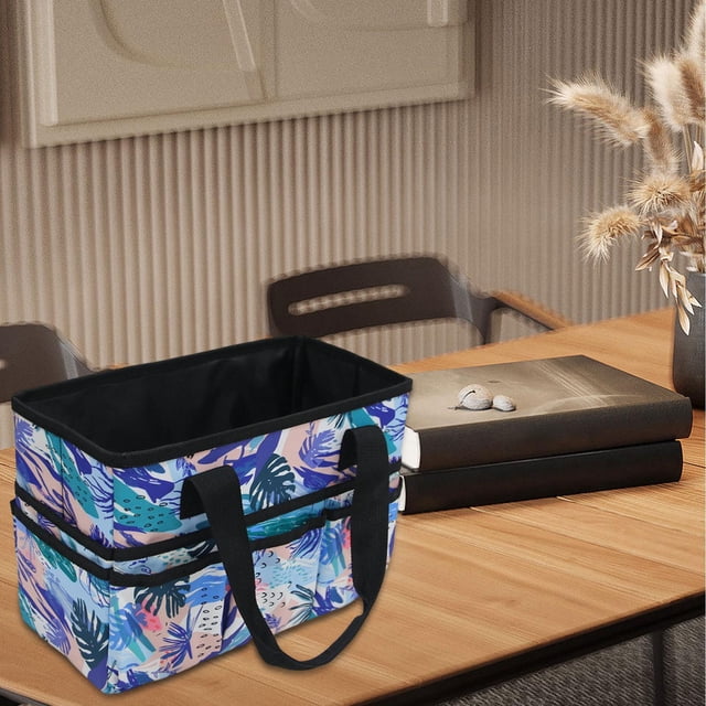 Organizador de artesanía Bolsa de bolsas de bolsas de pintura de gran capacidad Bolsa de almacenamiento para estudiantes negro