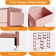thumbnail image 4 of Ourlova Commode Moderne pour Chambre avec 12 Tiroirs Commodes pour Couloir Entrée Unité d'Organisation de Rangement avec Tissu Cadre en Métal Robuste Plateau en Bois Poignée à Tirage Facile, 4 of 8
