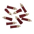 thumbnail image 4 of 10 Pcs Porte-Clés Breloques Décorations à Franges Accessoires de Recherche Accessoires de Bricolage Accessoires de Fabrication de Bijoux Franges pour DIY Rouge Vin, 4 of 6