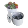 thumbnail image 1 of Flowerpot-Shaped Iron Money Safe, Password Lock Hidden Storage Box, 1 of 6