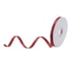 thumbnail image 1 of Uxcell 50 Yardas 0.4" Cinta de Satén Rojo Vino con Bordes Dorados Cinta Doble Cara Rollo Lazo, 1 of 5