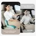 thumbnail image 6 of Florich Memory Foam Truck Seat Cushion with Adjustable Strap,Seat Cushion and Lumbar Support Pillow for Car Office Chair, Ergonomic Back Support & Sciatica Relief for Long Drives, Green, 6 of 8