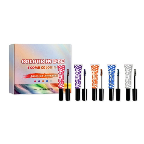 Kit de tintes temporales para el cabello, desarrollo de color duradero, color de cabello saludable, tintes para el cabello multiglamour, trajes de Halloween de color temporal
