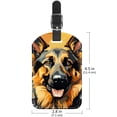 thumbnail image 6 of Square 2Pack PU Leather Sheepdog Cruise Luggage Tag with Privacy Cover and Name ID Tag for Travel Handbags Backpacks Luggage Tags, 6 of 6