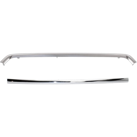Set of 2 Grille Trims Grill Upper Chrome For Mitsubishi Outlander Sport RVR Pair