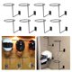 thumbnail image 1 of Soporte de Almacenamiento de Estante de Chaqueta de Casco de Motocicleta Soledad montaje en pared 8 Piezas Negro, 1 of 10