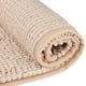 thumbnail image 4 of Alfombras de baño REGALWOVEN, suaves y esponjosas, tapetes de baño antideslizantes, extra gruesos, de microfibra, color caqui, 16" x 24", 4 of 6