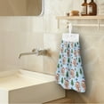 thumbnail image 3 of ZIATUBLE Christmas Dachshund Kitchen Hanging Towels Paws Hanging Dual-Purpose Hand Towel Pack of 3 Breathable Hand Towels for Bathroom with Loop Easy to Clean Dish Towel Hand Towels, 3 of 7