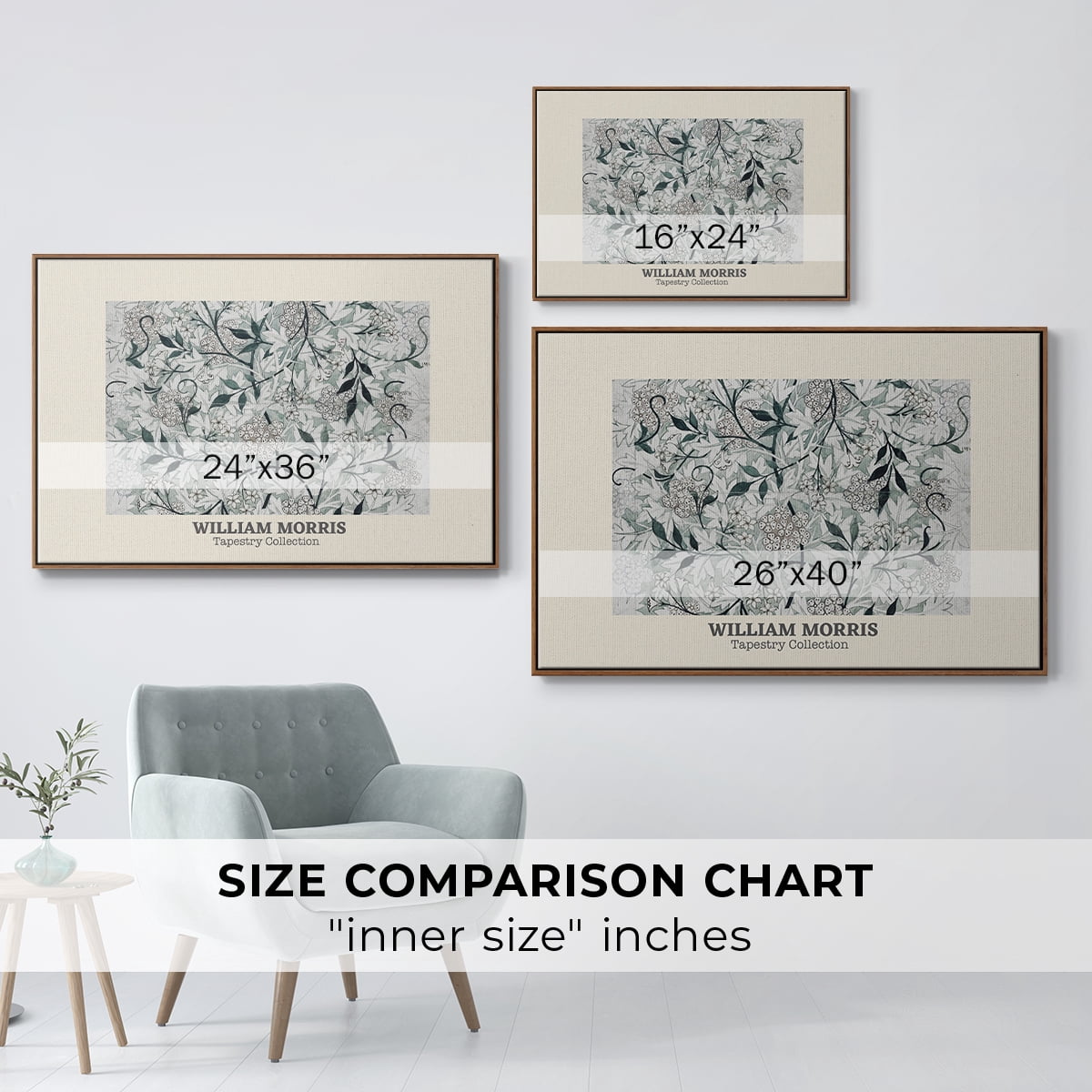 Vintage Abstract Print-XXXV Framed in Walnut Wood Gallery Wrapped Canvas 27 in. x 41 in.