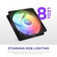thumbnail image 2 of Ventilador NZXT F120 RGB Core de 120 mm montado en un hub con 8 LED negro, 2 of 7