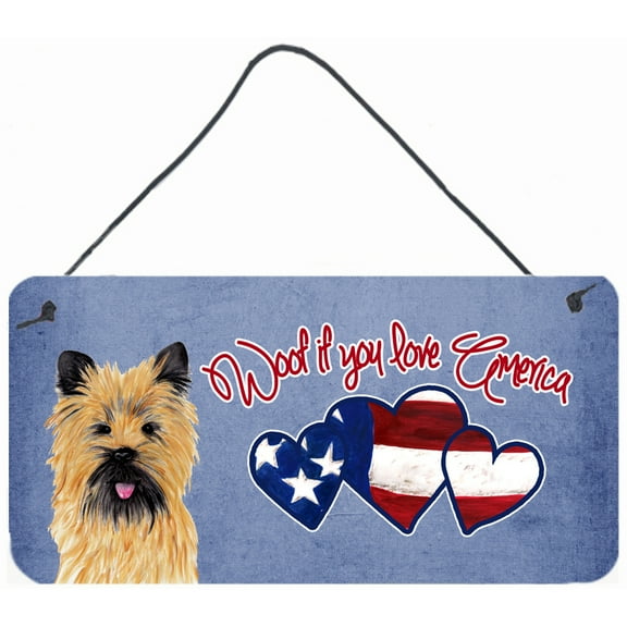 Woof if you love America Cairn Terrier Wall or Door Hanging Prints