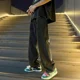 thumbnail image 4 of Pantalones con estampado de vaquero para hombre, pantalones vaqueros rectos para hombre, ropa elegante de otoño con estrellas negras, diseñador de estilo coreano, vaqueros Xs, 4 of 4