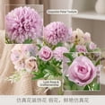 thumbnail image 7 of 12 inch Artificial Flowers, Single Stem Silk Ball Chrysanthemum, Realistic Faux Floral Stems for Home Decor, Wedding Bouquets, DIY Wreaths, Valentines Day Gifts Purple, 7 of 7