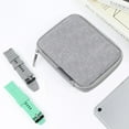 thumbnail image 2 of Methold Organizador de cables HAWEEL, Mini anillo elástico de malla de nailon reutilizable portátil, de línea de datos, bolsa de Electrónica Gris, 2 of 6