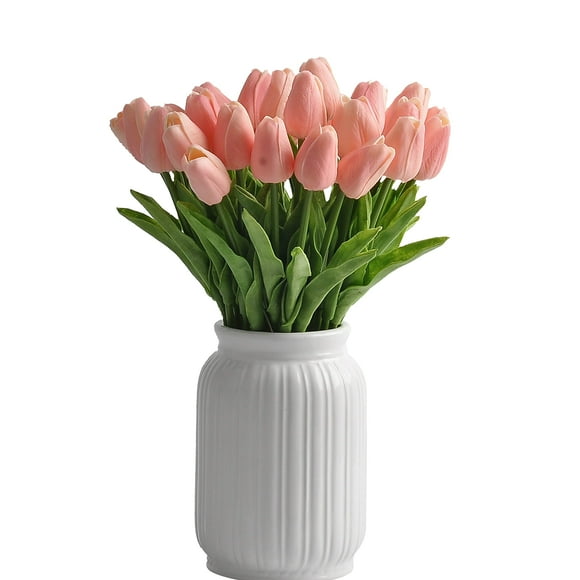 cn-Knight 30pcs Artificial Tulip Real Touch Flower for Wedding Home Decor Centerpiece