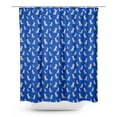 thumbnail image 1 of S4Sassy Blue Dalmatian Dog Decorative Waterproof Printed Shower Curtain Roller Hooks Drapes-60 x 75 Inch, 1 of 6