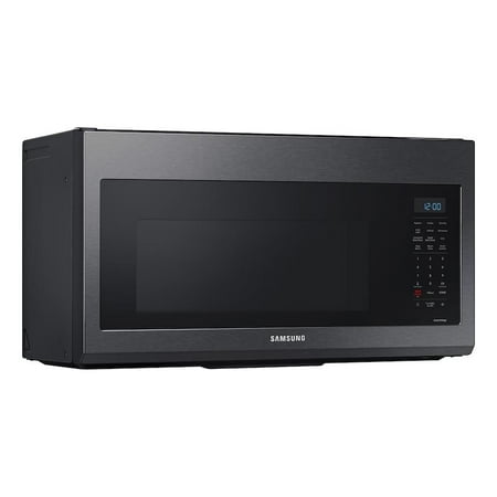 Samsung - 1.7 cu. ft. Over-the-Range Convection Microwave with WiFi - Black stainless steel