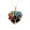 Black Agate With Chain, variant on Crystal Heart-shaped Colorful Gravel Handmade Winding Pendant