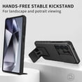 thumbnail image 4 of Dteck Case for Samsung Galaxy S25 Ultra Hidden Bracket Kickstand Case Sliding Window Phone Case Shockproof Protective Back Cover for Galaxy S25 Ultra,Black, 4 of 7