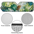 thumbnail image 7 of FUIALDOLG Hawaiian Windshield Sun Shade, Green Monstera Leopard Front Window Sunshade Car Accessories Universal Fit Off-road Vehicle Truck Sun Visor Protector, Keep Car Cool, 7 of 7
