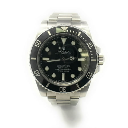 Rolex Submariner 114060 Black Luminous dial and a Stainless Steel Unidirectional Bezel (Certified
