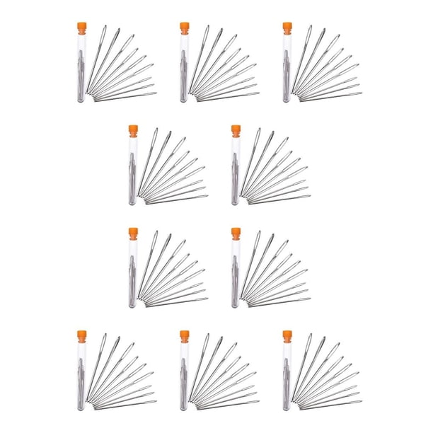 Wosthever 9 Pieces Stainless Steel Large Eye Professional Shop Hand Sewing Needle Tailor Household Washable Embroidery Portable Escribe un 10piezas Wosthever CBP485314
