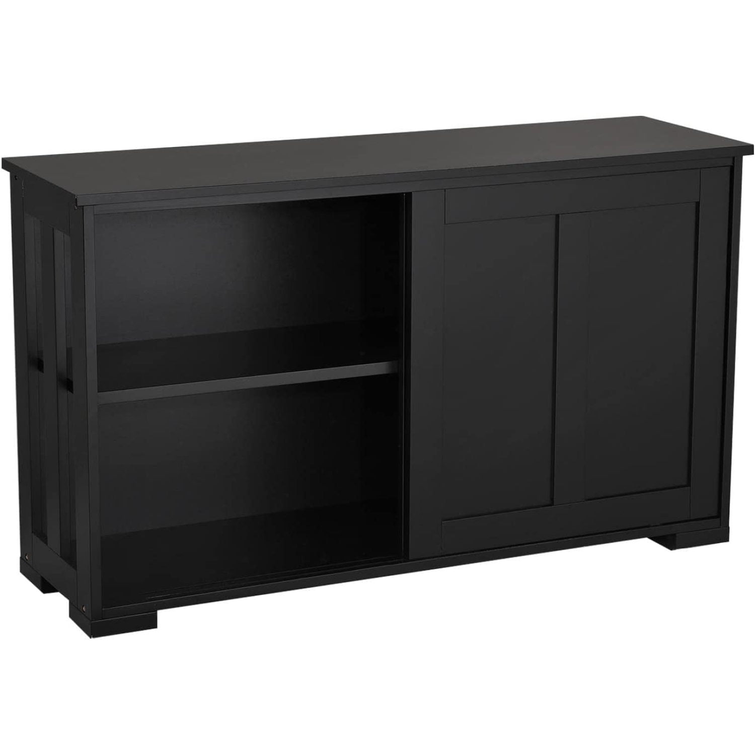 Multifunctional Storage Space Saving Buffet Table with Sliding