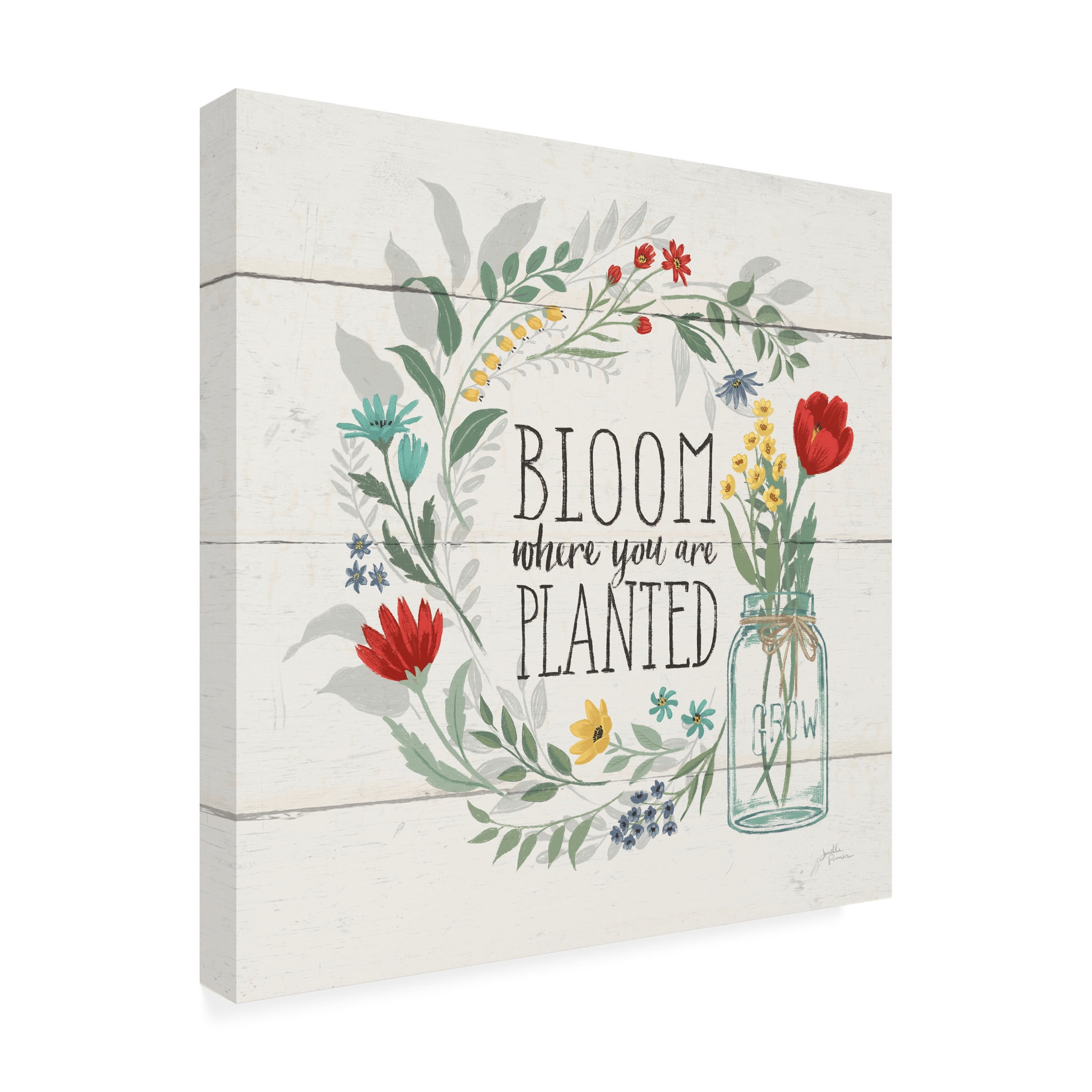 Janelle Penner 'Blooming Thoughts III' Canvas Art