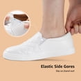 thumbnail image 4 of Women's Slip on Sneakers Platform Walking Shoes Casual Loafers White US 8.5, 4 of 8