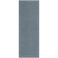 thumbnail image 2 of (2 pack) Mainstays Dylan Solid Diamond Olefin Navy Blue Indoor Runner Rug, 1'9"x5', 2 of 10