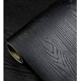 thumbnail image 1 of Papier Peint Noir - Papier Peint Autocollant Effet Bois –, 1 of 7