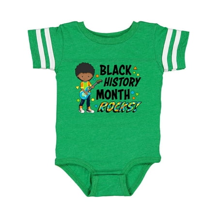 

Inktastic Black History Month Rocks!- boy with guitar Gift Baby Boy or Baby Girl Bodysuit