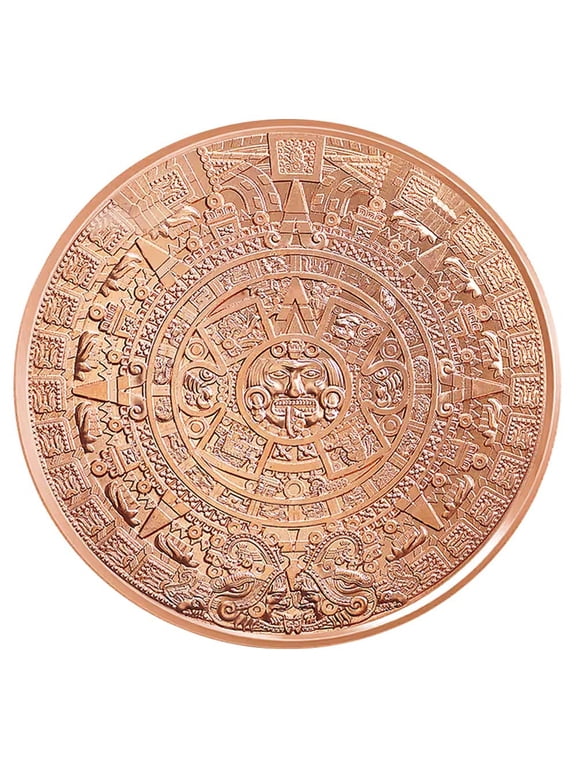 Collectible 5-oz Aztec .999 Fine Copper Round