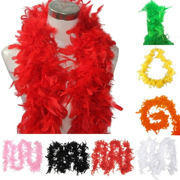 XZNGL Robe de Boa en Plumes pour les Filles Robe de Fantaisie Plume Boa Burlesque Showgirl Poule Nuit Festival Ornemental Foulard