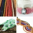 thumbnail image 5 of The Beadsmith S-Lon Bead Cord – .5 mm Twisted Nylon Cord for Stringing, TEX210, Brights Mix, 4 Colors, 10 Yards Each Color, 5 of 6