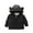 Black, variant on KYAIGUO Baby Girls Winter Hooded Cotton Coats Jackets Toddler Autumn Padded Outwears Thicked Fleece Jackets with Zipper for 1-5 Years Old