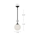 thumbnail image 2 of PD415308MBOP-Alora Lighting-Celia - 1 Light Pendant-13.38 Inches Tall and 7.88 Inches Wide-Matte Black Finish, 2 of 7