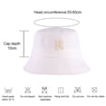 thumbnail image 2 of Circunferencia del sombrero: 55-60 cm, circunferencia de la cabeza grande, sombrero de pescador, sombrero de lavabo para mujer, sombrero para el sol con protección solar, 2 of 5