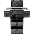 thumbnail image 4 of 4-Trays Rolling Makeup Train Case,Professional Cosmetology Trolley Case With 4 Universal Wheels For Makeup Artist,Hairstylist, 4 of 13