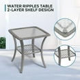 thumbnail image 2 of ELPOSUN 3-Piece Outdoor Rocking Chairs, Wicker Patio Furniture with Thickened Cushions and Table for Porch, 2 of 8