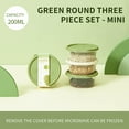 thumbnail image 4 of Matoen Food Storage Containers with Lids, Household Fresh Microwave Oven Special Refrigerator Fruit Sealing Food Storage Box, Green 4.1"x1.8", 4 of 6